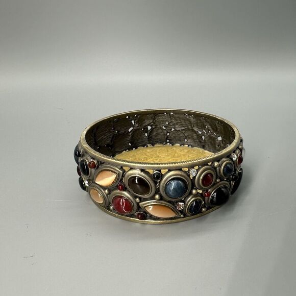 Olivia Riegel Trinket Box Candle Holder Jewelry Box Crystals Rhinestones NO LID - Picture 2 of 8